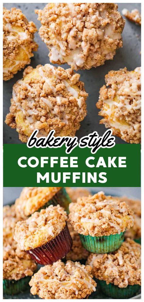 Bakery Style Coffee Cake Muffins, Coffeecake Muffins Recipe, Cinnamon Muffins Easy Coffee Cake, Moist Coffee Cake Muffins, Costco Coffee Cake Muffins, Jumbo Coffee Cake Muffins, Coffee Shop Muffins, Costco Muffins Recipe Cake Mixes, Sourdough Coffee Cake Muffins