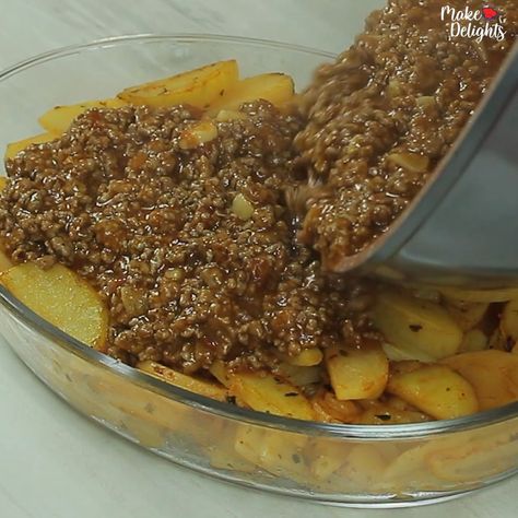 I put ground beef on top of the potatoes and the result was amazing | I put ground beef on top of the potatoes and the result was amazing | By Make Delights Potatoe Dinner Recipes, Meat And Potatoes Recipes, Hamburger And Potatoes, Red Potato Recipes, Meat And Potatoes, Ground Beef Casserole Recipes, Red Potato, Ground Beef And Potatoes, Bolo Fit