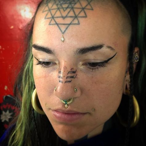 Arne ❉ handpoke on Instagram: "Thank you @ladymarion_tattooer 🌞🙏 #handpoke" Nose Tattoo, Hand Poke, Face Tattoos, Makeup Tattoos, Piercings And Tattoos, Face Tattoo, Body Modification, Body Modifications, My Tattoo