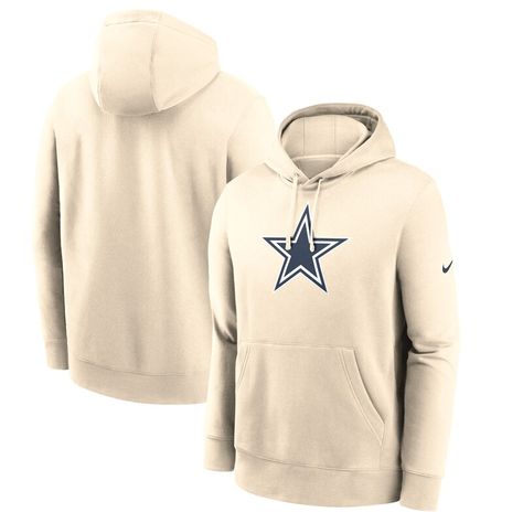 Stay warm while repping your favorite team with this Dallas Cowboys Fan Gear Club Logo Pullover Hoodie from Nike. This midweight hoodie is made from a blend of cotton and polyester for a perfect balance of comfort and durability. Featuring a fleece lining, it offers a soft and cozy feel, making it ideal for those chilly game days or casual outings. Dallas Cowboys Fans, Pants Shirt Men, Nike Fleece, Club Logo, Sneaker Dress Shoes, Tall Jeans, Dress With Sneakers, Fan Gear, Outdoor Apparel