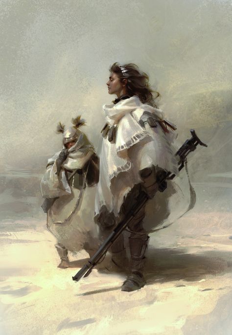 ArtStation - Desert Dwellers - ImagineFX Cover Desert Punk, Sci Fi Character Design, Digital Painting Techniques, The Terror, Smart Auto, Dishonored, Turkish Art, Concept Art Character, Fantasy Setting