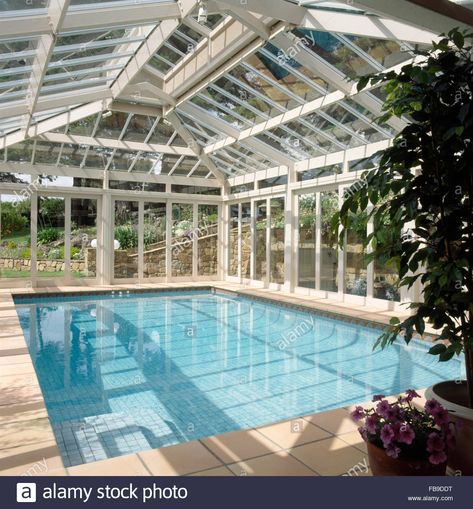 Indoor Swimming Pool Design, Draw Water, Indoor Pool Design, Indoor Swimming Pool, Drawing Water, Water Paint, Glass Building, Paint Drawing, Building A Container Home