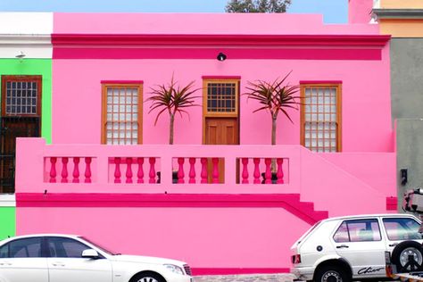 7 Millennial Pink Places On Airbnb For An Unforgettable Bachelorette Party Bachelorette Airbnb, Pink Places, Bachelorette Party Locations, Bo Kaap, Bachelorette Party Destinations, Millennial Pink, Natural Swimming Pool, Pink Lady, Level Homes