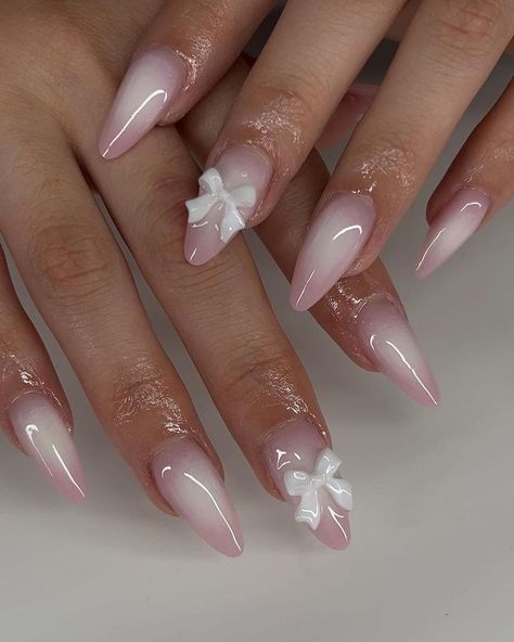 Freshen Up Your Look with These May Nail Designs Graduation Nails Almond, Coquette Aesthetic Nails, May Nail Designs, Cute Almond Nails, 8th Grade Graduation, Graduation Nails, Romantic Nails, Cute Simple Nails, Airbrush Nails