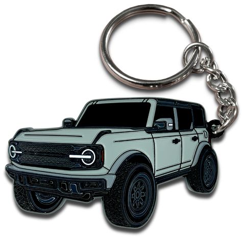 PRICES MAY VARY. BRONCO ACCESSORIES -our keychain is a great accessory to separate your rig. Goes well other cool Bronco car accessories - stickers, decals, key fob, interior accessories, bronco emblem DETAILED COPYRIGHTED DESIGN by ARTIST - our Bronco key chains have very detailed design, created by our talented artist with attention to the smallest details. METAL / ENAMEL KEYCHAIN - our key chain is made out of sturdy metal. Raised metal details are nice to touch - you'll love the quality! PER Cool Car Mods, Bronco Accessories, Bronco Car, Ford Bronco 2021, Accessories 2023, Enamel Keychain, Door Key, Keychain Accessories, Cool Car