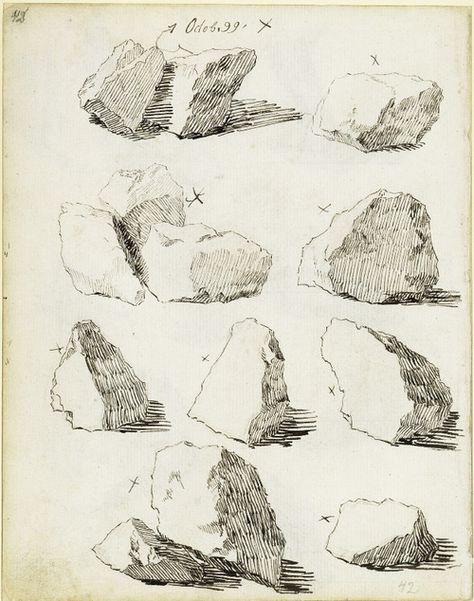 Caspar David Friedrich, Felsstudien | rock studies, 1799. ... Drawing Rocks, Art Du Croquis, David Friedrich, Siluete Umane, Caspar David Friedrich, Landscape Sketch, Nature Drawing, Landscape Drawings, Drawing Tutorials