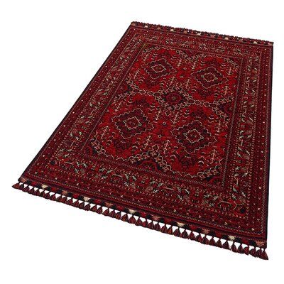 Washable, antibacterial, and water repellent rugs with acrylic chenille and polyester Rug Size: Runner 2'8" x 9'11" | Red Area Rug - Bungalow Rose Coreena / Maroon Ethnic Striped Area Rug Metal in Red, Size 32.0 W x 0.4 D in | Wayfair Red Rectangle, Playroom Rug, Rose Rug, Woven Carpet, Polyester Rugs, Black Area Rugs, Carpet Rug, Yellow Rug, Red Area Rug