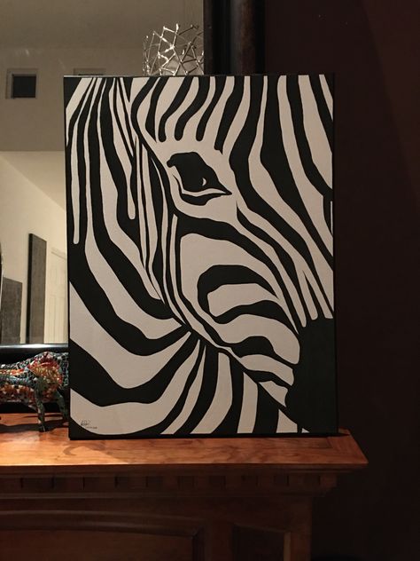 Zebra Painting, Canvas For Beginners, Retro Artwork, Inspiration Painting, Soyut Sanat Tabloları, Canvas Painting Designs, Video Art, Textured Canvas, Painting Art Lesson