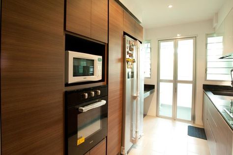 Kitchen ideas Inbuilt Oven, Overhead Microwave, Build My Own House, Designer Portfolio, Contemporary Scandinavian, Pantry Storage, Contemporary Kitchen, Portfolio Design, Storage Space