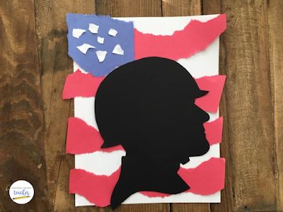 Elementary Veterans Day Art, Veterans Day Silhouette, Veterans Day Sensory Bin, Veterans Day Prek Activities, Veterans Day Art Kindergarten, Veteran's Day Art Kids, Veterans Day Projects For Elementary, Veterans Art Projects For Kids, Kindergarten Veterans Day Crafts