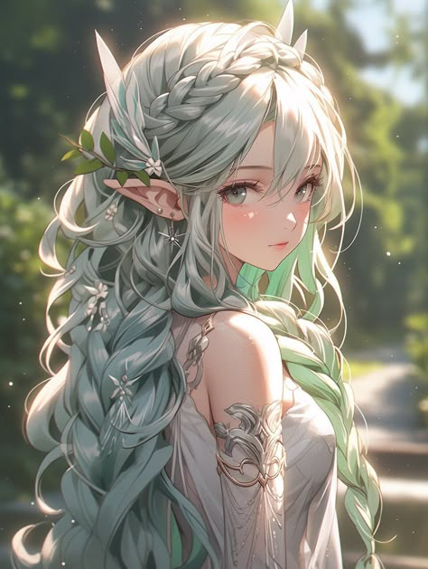 Anime Elf Princess, Weiblicher Elf, The Hunting Party, Alpha Girl, Anime Elf, Elf Art, Girl Elf, Anime Fashion, Supernatural Beings