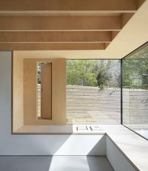 Hinterland House, Velfac Windows, Corner Window Seat, Interior Construction, Hidden Pantry, House Redesign, Window Glazing, Corner Window, Pollen Allergies