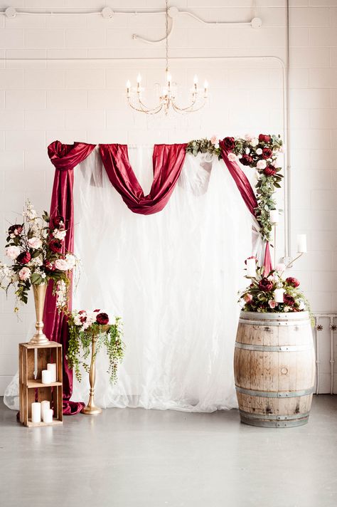 Burgundy Photo Backdrop, Wine Party Backdrop, Burgundy And Gold Backdrop, Wine Event Decor, Wine Decorations Party, Wine Backdrop, Wine And Gold Wedding, Wine Wedding Shower, Wedding Vendors Booth