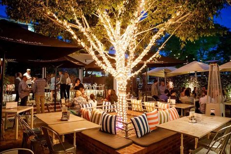 Beer Garden Design, Beer Garden Ideas, Outdoor Restaurant Patio, Outdoor Beer Garden, Rooftop Restaurant Design, Hidden City, Outdoor Restaurant Design, Brisbane River, Restaurant Patio