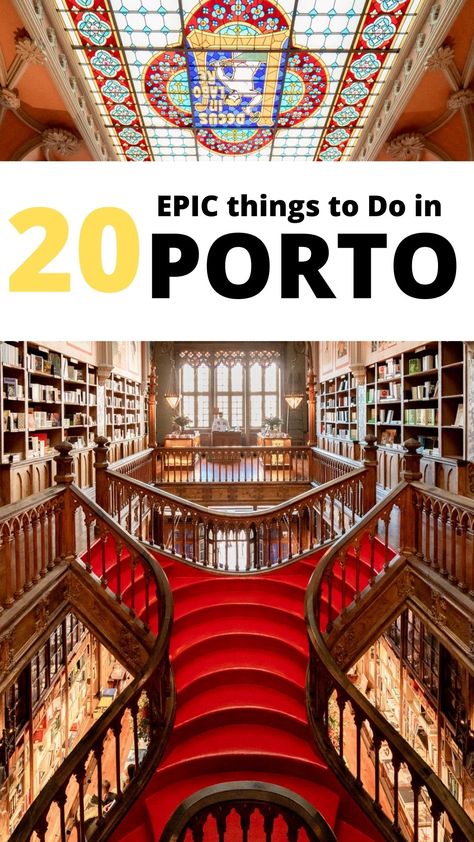 Photos of Porto with text that reads "20 BEST things to do in Porto, Portugal" Porto Things To Do, Shopping In Porto Portugal, Lisbon To Porto Road Trip, Best Of Portugal, What To Do In Porto Portugal, Porto Bucket List, Things To Do In Porto Portugal, Porto Portugal Outfits, Portugal Destinations