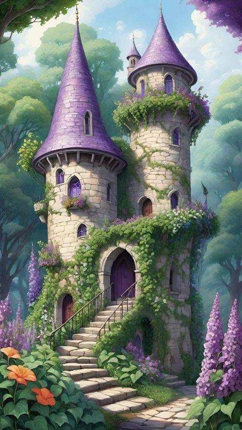 Elves Kingdom, Sims4 Inspiration, Whimsical Architecture, Dreamy Castle, Castle House Design, Magic And Mystery, Designing A Home, Magical House, Interior Elements