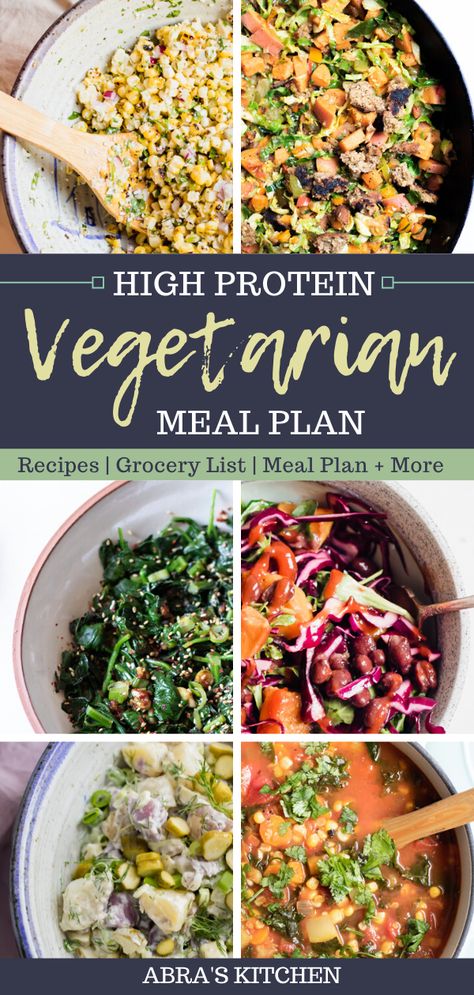 Dinners With No Meat, High Protein Vegetarian, Vegetarian Dinner Ideas, Vegetarian High Protein, Vegetarian Spaghetti, Protein Vegetarian, High Protein Dinner, High Protein Vegetarian Recipes, Protein Dinner