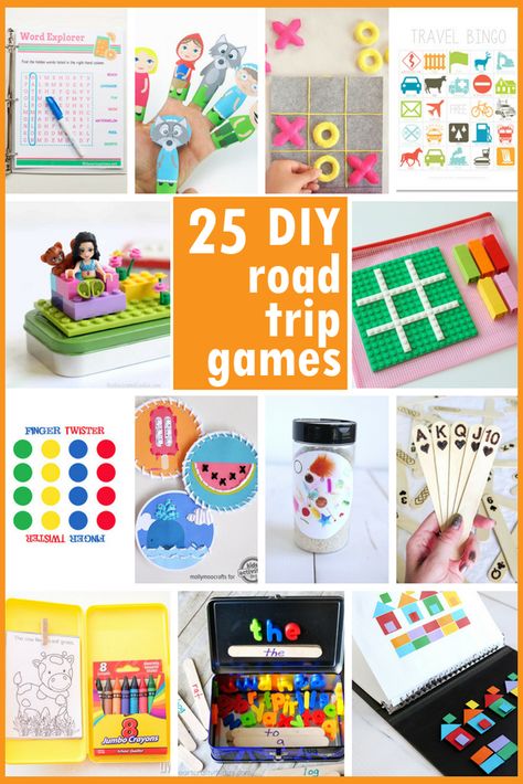 Diy Road Trip Games, Kids Travel Activities, Free Printables For Kids, Diy Paper Art, Trip Games, Road Trip Activities, Road Trip Games, Printables For Kids, Road Trip With Kids