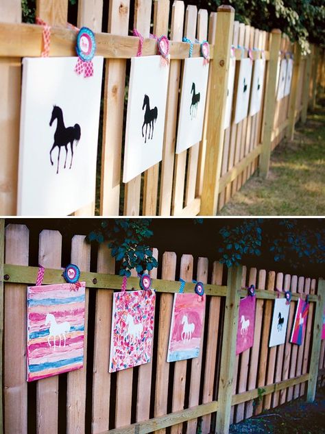 Horse Birthday Party, Fest Temaer, Horse Birthday Parties, Horse Party, Birthday Activities, Horse Birthday, Art Birthday Party, Birthday Party Activities, Cowgirl Birthday