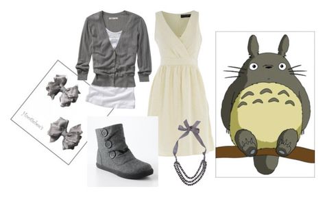 "Totoro" by catloverd ❤ liked on Polyvore featuring Dorothy Perkins, Sonoma life + style, Adele Marie, Old Navy, cute, gray, totoro and anime Totoro Inspired Outfits, Totoro Outfit, Totoro Costume, Anime Fashion, Outfit Styles, My Neighbor Totoro, Inspired Outfits, Miyazaki, Anime Outfits