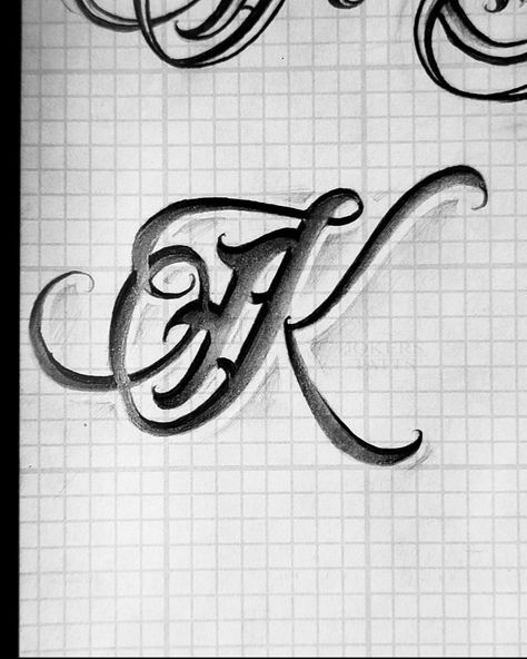 "K" What would you call this style? Stamped script? 🤔 Who's down to get something like this? 👀🔥 ------------------------‐---------------------------------------- #customlettering #lettering #chicanolettering #chicanoart #chicanostyle #chicano #texastattooartist #jokerstatts432 #chicanoartist Letter K Tattoo Ideas, Chicano Script Lettering, Letter K Tattoo, Letter Fonts, Fonts Cursive, Tattoo Fonts Cursive, Chicano Lettering, K Tattoo, Chicano Tattoo