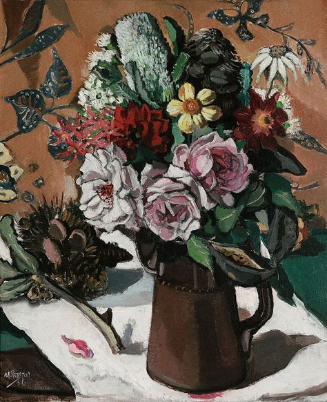 Margaret Preston, Australian Wildflowers, Australian Painters, Henri De Toulouse Lautrec, Australian Flora, Painting Media, Contemporary Abstract Art, Australian Art, Australian Artists