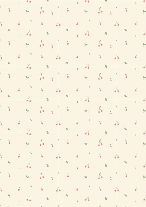 Journaling Backgrounds Printable, Wallpaper Asthetics Cute, Cherry Wallpaper Harry Styles, Cherry Ipad Wallpaper, Cherry Cute Wallpaper, Pattern Homescreen, Ipad Background Aesthetic Hd, Cherry Phone Wallpaper, Cherry Homescreen