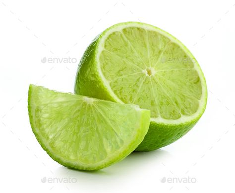 fresh ripe lime by magone. fresh ripe lime pieces isolated on white background #Sponsored #lime, #magone, #fresh, #ripe Help Tattoo, Fruit Drawings, Food References, Drawings Inspo, A Level Textiles, Lime Basil, Fruits Drawing, Lime Wedge, Photoshop Effects