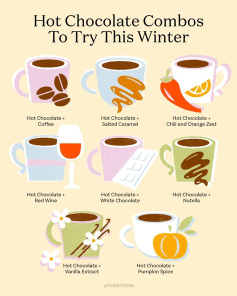 Whiskey Hot Chocolate, Wine Hot Chocolate, Red Wine Hot Chocolate, Cold Weather Drinks, Chocolate Drink Recipes, Boozy Hot Chocolate, Hot Winter Drinks, Nutella Hot Chocolate, Hot Chocolate Milk