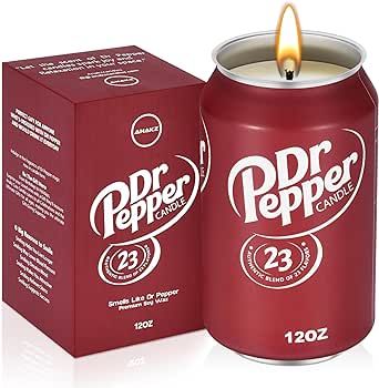 Doctor Pepper Candle - Smells Like The Real Soda - Cute Candles for Cool Gifts - Funny Candles for Any Occasion - Cute Things for Aesthetic Room Decor - Cool Candles for Cool Things - Trendy Candles Gifts For Your Best Friend Birthday, Bestie Birthday Present, Dr Pepper Candle, Things To Get For Birthday, Stuff To Add To Your Christmas List, Dr Pepper Gifts, Cheap Christmas Wishlist Ideas, Birthday Gifts To Ask For, Things For Your Birthday