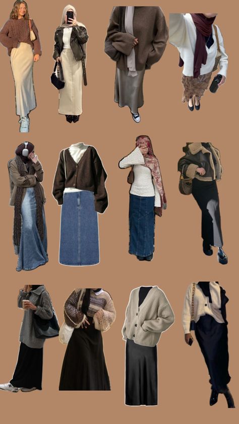 Winter Modest Outfits, Muslimah Fashion Casual, Modest Outfits Muslim, Modest Girly Outfits, Outfits Muslim, Skirt Outfits Fall, Modesty Outfits, Cute Modest Outfits, Muslim Outfits Casual