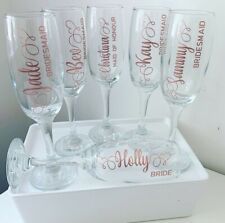 Bridesmaid Champagne, Bridesmaid Champagne Flutes, Bridesmaid Glasses, Grooms Party, Proposal Boxes, Hen Weekend, Wedding Wine Glasses, Personalized Champagne Flutes, Cream Cupcakes