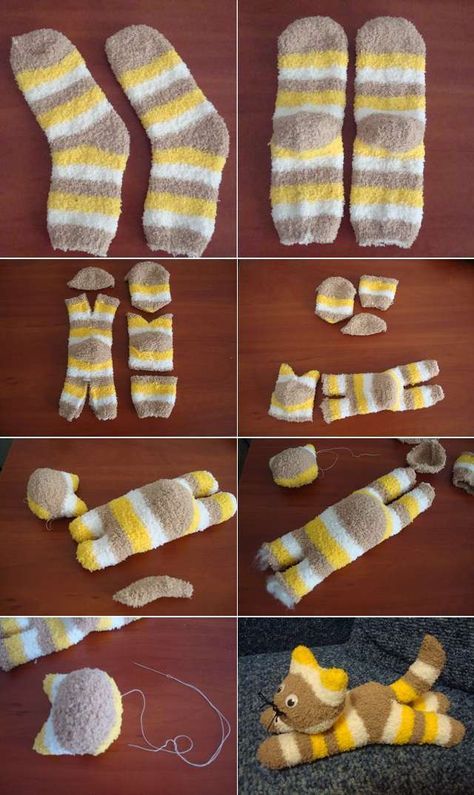 Buku Diy, Hadiah Diy, Kraf Kertas, Projek Menjahit, Small Stuffed Animals, Sock Dolls, Crafts Easter, Diy Socks, Sock Crafts