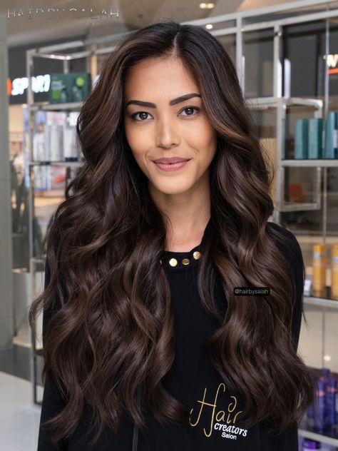 Mocha Brown Hair, Garnier Hair Color, Dark Chocolate Brown Hair, Black Hair Balayage, Mocha Chocolate, Chocolate Brown Hair Color, Brown Hair Inspo, Chocolate Brown Hair, Brown Hair Color