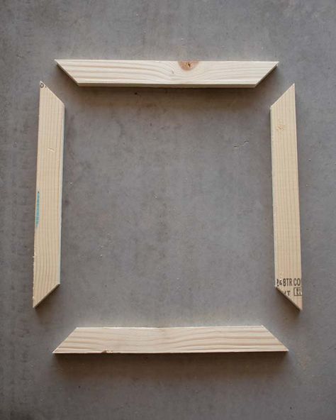 How To Make An Angled Corner Wood Frame How To Make A Frame Diy, Diy Simple Wood Frame, How To Make A Wooden Picture Frame, Build A Picture Frame Wood, How To Make Picture Frames Diy Simple, Photo Frame Stand Diy, Woodworking Picture Frames, How To Make A Wooden Frame, Wooden Frame Diy