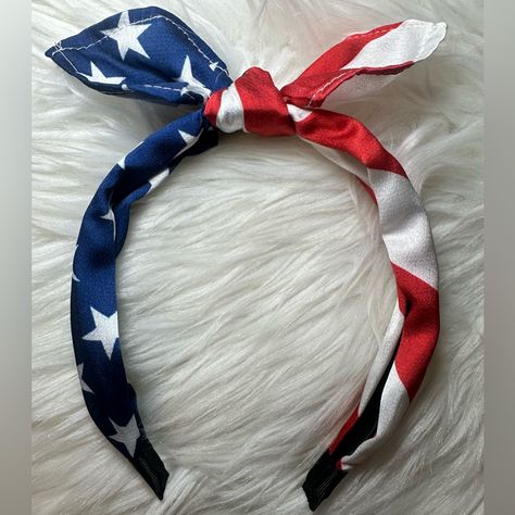 Forever21 Women Ladies Girls Cute Stars And Stripes Headband ~ Fourth Of July New, Never Used Before July Colors, Cute Stars, Stars And Stripes, Fourth Of July, Women Girl, Red And Blue, Forever 21, Hair Accessories, Stripes