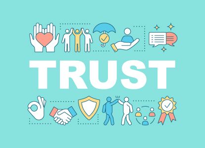 Trust text concept by Ruslan Trust Illustration Artworks, Trust Illustration, Illustration Infographic, Infographic Design, Social Studies, Free Vector Images, Icon Design, Creative Professional, Concept Design