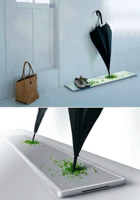 Astuces Diy, Eco Design, Gadgets And Gizmos, Kawaii Design, Eco Friendly House, Cool Inventions, Umbrella Stand, Home Gadgets, Sustainable Design