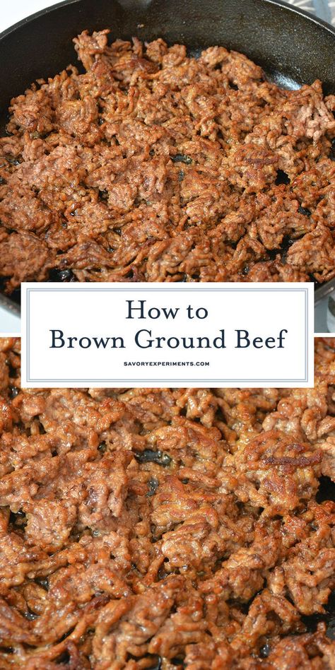 Get perfectly crispy ground beef with a juicy inside every time. The perfect start to any ground beef recipe. Crispy Ground Beef, Leftover Roast Beef Recipes, Slow Cooker Meatloaf, Ground Beef Recipe, Beef Goulash, Best Beef Recipes, Beef Steak Recipes, Healthy Ground Beef, Healthy Beef Recipes