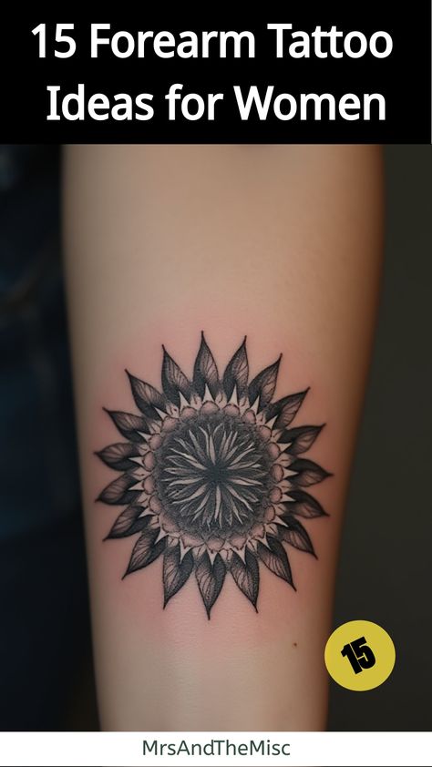 Forearm Tattoo Ideas for Women,Woman's forearm with mandala tattoo Side Of Forearm Tattoo Women, Forearm Tattoo Ideas, Air Guitar, Artsy Design, Forearm Tattoo Women, Tattoo Ideas For Women, Wrist Tattoos For Women, Spiritual Symbols, Arm Tattoos