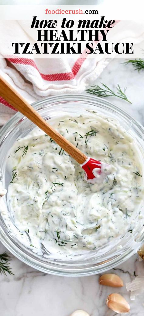 Tzatziki Sauce Recipe Greek Yogurt, Yogurt Tzatziki Sauce, Greek Yogurt Tzatziki, Greek Tzatziki Sauce, Greek Tzatziki, Tzatziki Sauce Recipe, Tzatziki Recipes, Greek Yogurt Recipes, Tzatziki Sauce