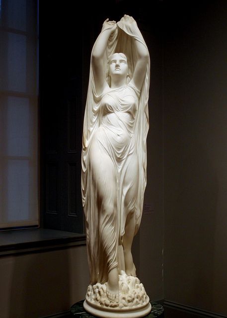 Chauncey Bradley Ives Undine Rising from the Waters, modeled ca. 1880-1882 Yale… Undine Rising From The Waters, Undine Rising, Classic Sculpture, Figure Sculpture, 인물 드로잉, Marble Statues, Marble Sculpture, Figurative Sculpture, Sculptures & Statues