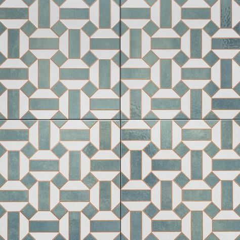 Imagine Tile, Inc. Surfboards 8" x 8" Ceramic Wall Tile | Wayfair Midcentury Cottage, Porcelain Tile Floor Kitchen, Porcelain Tile Bathroom, Patterned Wall, Tiles For Wall, Shower Floor Tile, Merola Tile, Tile Saw, Encaustic Tile