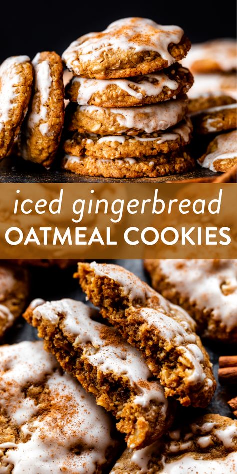 Iced Gingerbread Oatmeal Cookies Sallys Baking, Gingerbread Oatmeal Cookies Recipe, Ginger Molasses Cookies Christmas, Extra Spicy Gingerbread Cookies, Gingerbread For One, Gingerbread Chai Cookies, Gingerbread Cookie Without Molasses, Gingerbread No Molasses, Gingerbread Thanksgiving Cookies