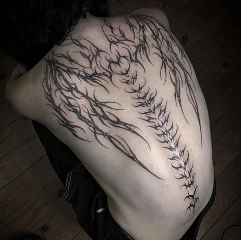 Sigil Tattoo, More Tattoo, Back Tattoos For Guys, Tattoo Style Drawings, Spine Tattoos, Dream Tattoos, Black Ink Tattoos, 문신 디자인, Dope Tattoos