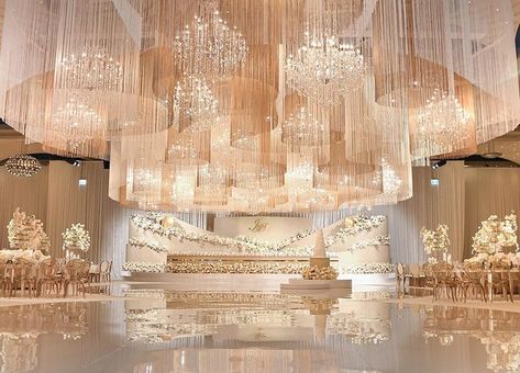 DK EVENTS (@dianekhouryweddingsandevents) • Instagram photos and videos White Floral Ceiling Wedding, Lights And Drapes Wedding Ceiling Decor, Wedding Ceiling Installation, Ceiling Installation Wedding, Ceiling Decorations Wedding, Wedding Hall Design, Pre Function Area, Entrance Backdrop, Ceiling Decor Wedding