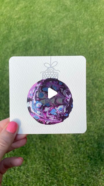 Sarah Allen on Instagram: "🌲 Friday Fun with some more Christmas Cheer 🌲   #paintalong #paintwithme #easywatercolor #paintachristmasbauble #chistmasdecorations #christmasart #holidayart #holidaypainting #reelvideo #reels #viralreels #viralvideo #wip #playingwithpaint #watercolor_dose #watercolor_gallery #funart #baubles #christmasminiatures #watercolourart #watercolorfun #watercolour #pearlescence #pearlescent #pearlescentpaint #christmasspirit #sparkle #beginnersart" Bauble Watercolour, Sarah Allen, Watercolour Christmas, Friday Fun, Holiday Painting, Easy Watercolor, Holiday Art, Christmas Watercolor, Watercolor Cards