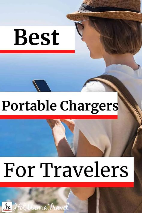 Stay connected with the best portable chargers for travelers -HotMamaTravel #bestportablechargers #portablepowerbanks #traveltips Best Portable Charger, Portable Chargers, Portable Phone Charger, Airline Travel, Travel Gadgets, Travel Charger, Iphone Charger, Portable Charger, Phone Charger