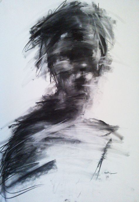 "Expressionism portraits" on Behance Drawings With Charcoal, Expressionism Drawing, Chalk On Paper, Drawing Ideas Easy, Messy Art, Art Charcoal, Charcoal Art, Abstract Geometric Art, Expressionist Painting