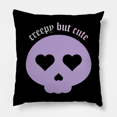 Creepy but Cute Pastel Goth Skull -- Choose from our vast selection of throw pillows to match with your desired size to make the perfect custom pillow. Pick your favorite: Movies, TV Shows, Art, and so much more! Available in extra small, small, medium, large. For beds, couches/sofas, love seats, and chairs. Perfect for decoration. Pastel Goth Aesthetic Room, Emo Bedroom Decor, Pastel Goth Room Ideas, Rainy Room, Goth Aesthetic Room, Pastel Goth Room Decor, Pastel Goth Home Decor, Goth Room Ideas, Goth Bedroom Decor